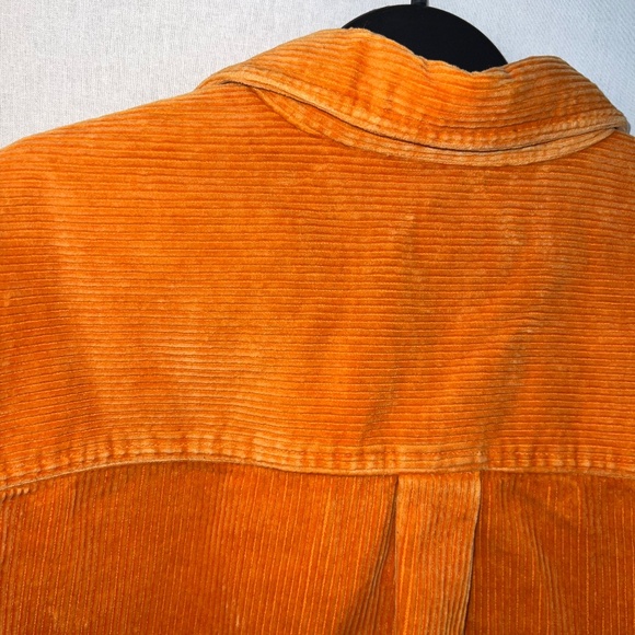 Urban Outfitters BDG - Men's Oversized Retro Corduroy Button Up Shirt - Orange M - Picture 7 of 8
